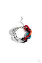 Load image into Gallery viewer, Contrasting Couture Necklace and Candid Contrast Bracelet - Black 2 Piece Set