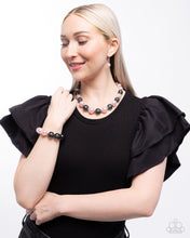 Load image into Gallery viewer, Lacy Lady Necklace and Lacy Leisure Bracelet - Pink Complete Look